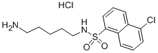 N-(5-AMINOPENTYL)-5-CHLORO-1-NAPHTHALENE-SULFONAMIDE HYDROCHLORIDE Struktur