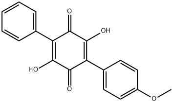 2,5-DIHYDROXY-3-(4-METHOXYPHENYL)-6-PHENYL-1,4-BENZOQUINONE Struktur