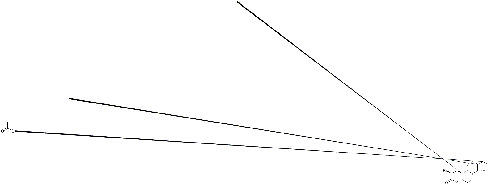 17β-Acetoxy-2α-broMo-5α-androstanone Struktur