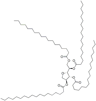 Sorbitan, tetraoctadecanoate Struktur