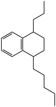 1-Pentyl-4-propyl-1,2,3,4-tetrahydronaphthalene Struktur