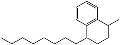 1,2,3,4-tetrahydro-1-methyl-4-octylnaphthalene Struktur