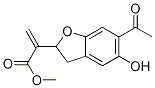 Methyl 2-(6-acetyl-5-hydroxy-2,3-dihydrobenzofuran-2-yl)propenoate Struktur