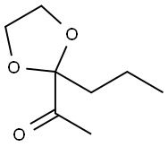 Ethanone, 1-(2-propyl-1,3-dioxolan-2-yl)- (9CI) Struktur