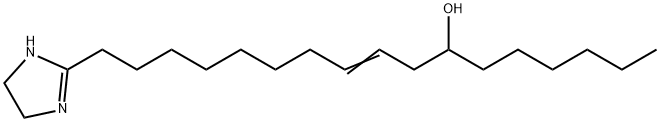 17-(4,5-dihydro-1H-imidazol-2-yl)heptadec-9-en-7-ol Struktur