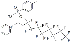 1-(3,3,4,4,5,5,6,6,7,7,8,8,9,9,10,10,10-heptadecafluorodecyl)pyridinium toluene-p-sulphonate Struktur