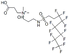 (2-carboxyethyl)dimethyl-3-[[(3,3,4,4,5,5,6,6,7,7,8,8,8-tridecafluorooctyl)sulphonyl]amino]propylammonium hydroxide Struktur