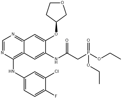 (S)-diethyl 2-(4-(3-chloro-4-fluorophenylamino)-7-(tetrahydrofuran-3-yloxy)quinazolin-6-ylamino)-2-oxoethylphosphonate