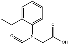 Glycine, N-(2-ethylphenyl)-N-formyl- (9CI) Struktur