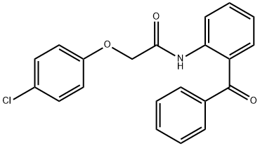 N-(2-benzoylphenyl)-2-(4-chlorophenoxy)acetamide Struktur