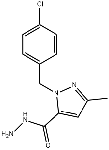 1-(4-CHLOROBENZYL)-3-METHYL-1H-PYRAZOLE-5-CARBOHYDRAZIDE Struktur