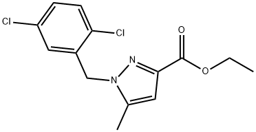 ETHYL 1-(2,5-DICHLOROBENZYL)-5-METHYL-1H-PYRAZOLE-3-CARBOXYLATE Struktur