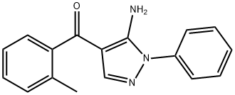 (5-AMINO-1-PHENYL-1H-PYRAZOL-4-YL)(O-TOLYL)METHANONE Struktur