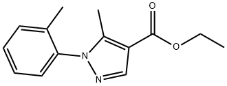 ETHYL 5-METHYL-1-O-TOLYL-1H-PYRAZOLE-4-CARBOXYLATE Struktur