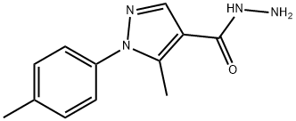 5-METHYL-1-P-TOLYL-1H-PYRAZOLE-4-CARBOHYDRAZIDE Struktur