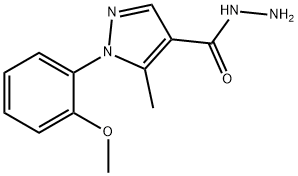 1-(2-METHOXYPHENYL)-5-METHYL-1H-PYRAZOLE-4-CARBOHYDRAZIDE Struktur