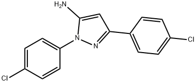 1,3-BIS(4-CHLOROPHENYL)-1H-PYRAZOL-5-AMINE Struktur