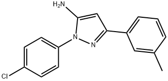 1-(4-CHLOROPHENYL)-3-M-TOLYL-1H-PYRAZOL-5-AMINE Struktur