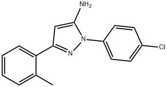 1-(4-CHLOROPHENYL)-3-O-TOLYL-1H-PYRAZOL-5-AMINE Struktur