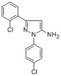 3-(2-CHLOROPHENYL)-1-(4-CHLOROPHENYL)-1H-PYRAZOL-5-AMINE Struktur