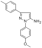 1-(4-METHOXYPHENYL)-3-P-TOLYL-1H-PYRAZOL-5-AMINE Struktur