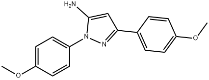 1,3-BIS(4-METHOXYPHENYL)-1H-PYRAZOL-5-AMINE Struktur