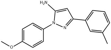 1-(4-METHOXYPHENYL)-3-M-TOLYL-1H-PYRAZOL-5-AMINE Struktur