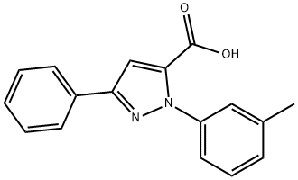 3-PHENYL-1-M-TOLYL-1H-PYRAZOLE-5-CARBOXYLIC ACID Struktur