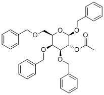 BENZYL 2-O-ACETYL-3,4,6-TRI-O-BENZYL-BETA-D-GALACTOPYRANOSIDE Struktur