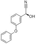 (S)-3-PHENOXYBENZALDEHYDE CYANOHYDRIN Struktur