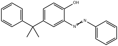 4-(1-methyl-1-phenylethyl)-2-(phenylazo)phenol  Struktur