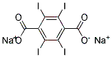 1,4-Benzenedicarboxylic acid, 2,3,5,6-tetraiodo-, disodium salt Struktur