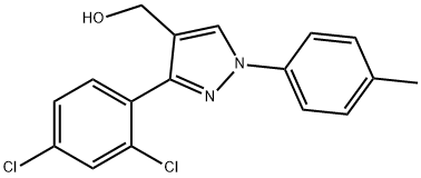 (3-(2,4-DICHLOROPHENYL)-1-P-TOLYL-1H-PYRAZOL-4-YL)METHANOL Struktur