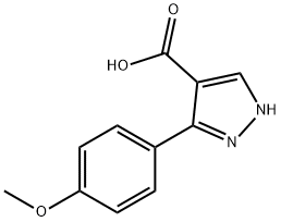 3-(4-METHOXY-PHENYL)-1H-PYRAZOLE-4-CARBOXYLIC ACID Struktur