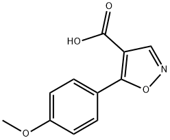 5-(4-METHOXY-PHENYL)-ISOXAZOLE-4-CARBOXYLIC ACID Struktur