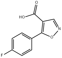 5-(4-FLUORO-PHENYL)-ISOXAZOLE-4-CARBOXYLIC ACID Struktur