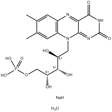 RIBOFLAVIN-5'-PHOSPHATE SODIUM SALT DIHYDRATE Structure