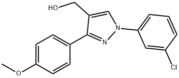 (1-(3-CHLOROPHENYL)-3-(4-METHOXYPHENYL)-1H-PYRAZOL-4-YL)METHANOL Struktur