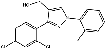 (3-(2,4-DICHLOROPHENYL)-1-O-TOLYL-1H-PYRAZOL-4-YL)METHANOL Struktur