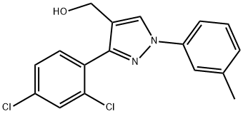 (3-(2,4-DICHLOROPHENYL)-1-M-TOLYL-1H-PYRAZOL-4-YL)METHANOL Struktur