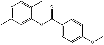 2,5-dimethylphenyl 4-methoxybenzoate Struktur