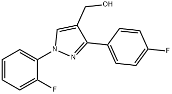 (1-(2-FLUOROPHENYL)-3-(4-FLUOROPHENYL)-1H-PYRAZOL-4-YL)METHANOL Struktur