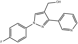 (1-(4-FLUOROPHENYL)-3-(PYRIDIN-3-YL)-1H-PYRAZOL-4-YL)METHANOL Struktur