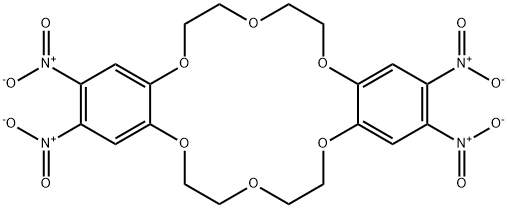 4,4,5,5-TETRANITRODIBENZO-18-CROWN-6 Struktur