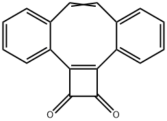 1,2-Dihydrodibenzo[a,e]cyclobuta[c]cyclooctene-1,2-dione Struktur