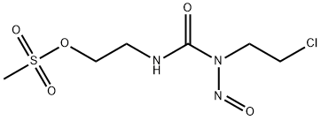 1-(2-Chloroethyl)-3-(2-methylsulfonyloxyethyl)-1-nitrosourea Struktur