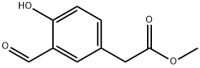 4-HYDROXY-3-CARBOXALDEHYDEACETIC ACID METHYL ESTER Struktur