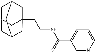 N-[2-(1-adamantyl)ethyl]pyridine-3-carboxamide Struktur