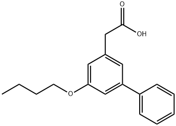 5-Butoxy-(1,1'-biphenyl)-3-acetic acid Struktur