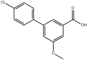 4'-Chloro-5-methoxy-3-biphenylcarboxylic acid Struktur